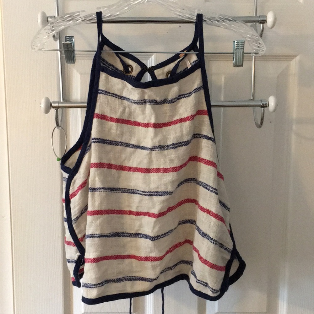 Free people open back tank top